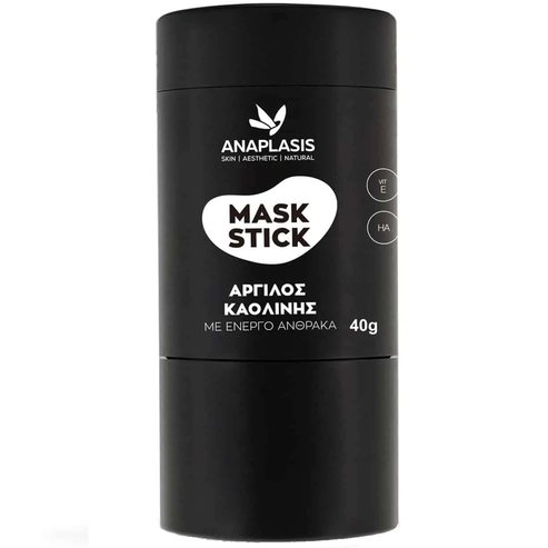Anaplasis Deep Cleansing Firmness Glow Kaolin Clay Activated Carbon Mask Stick Маска за лице под формата на стик с каолинова глина и активен въглен за дълбоко почистване, еластичност и сияние 40g