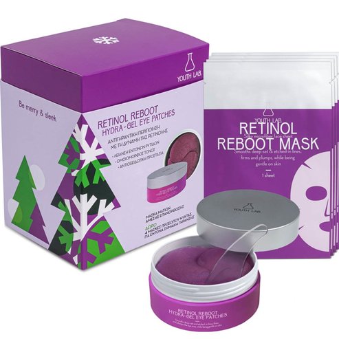 Youth Lab Promo Retinol Reboot Hydra-Gel Eye Patches 60 Τεμάχια & Подарък Retinol Reboot Mask 4 бр
