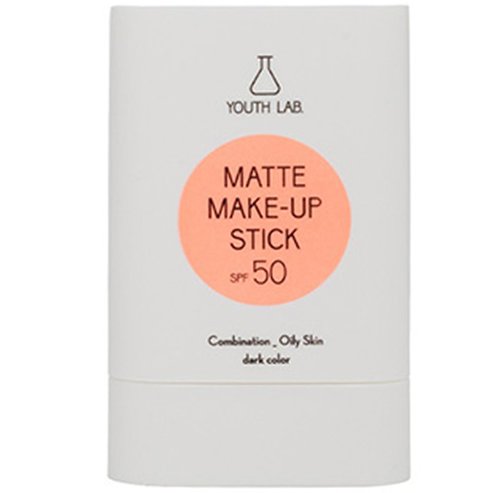 Youth Lab Matte Make Up Spf50 Dark Colour Stick Лек матов слънцезащитен грим-стик с висока защита и цвят за равномерно покритие и контрол на омазняването 20g