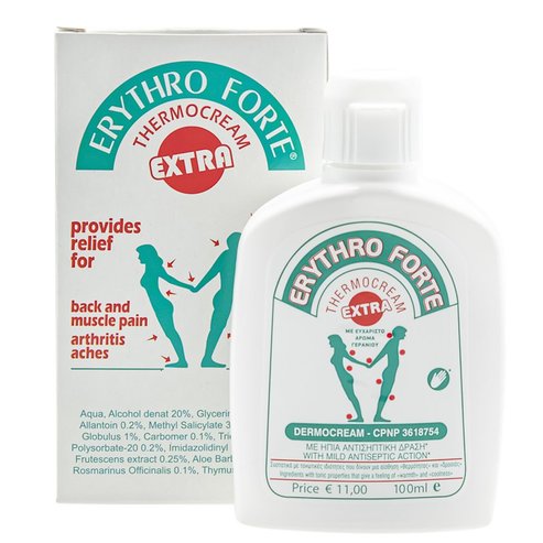 Erythro Forte Extra Thermocream για Ανακούφιση Στους Πόνους με Άρωμα Γερανιού 100ml
