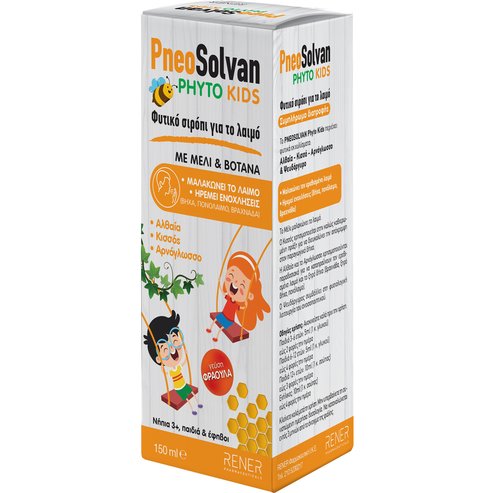 Rener Pharmaceuticals PneoSolvan Phyto Kids Cough Relief Syrup 150ml