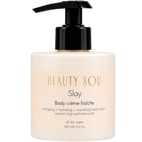 Beauty Sou Slay Fresh Body Cream Крем за тяло с антиейдж свойства за дълбока хидратация & стягане с помпа 300ml