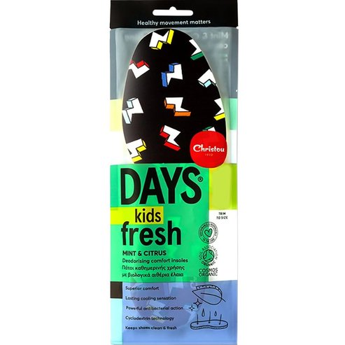 Christou Days Kids Fresh Thunderbolts CH-061/CH-062 Mint & Citrus Черен 1 чифт - 30-37