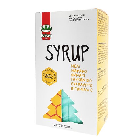 Kaiser Promo Classic Throat Syrup 200ml & подарък Medi Mask Защитни маски 3ply Type II-Non Woven 7 Парчета