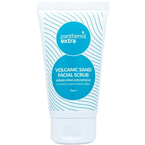Panthenol Extra Volcanic Sand Facial Scrub Крем за Нежно Ексфолиране на Лице с Частици Вулканична Лава Подходящ за Всеки Тип Кожа 75ml
