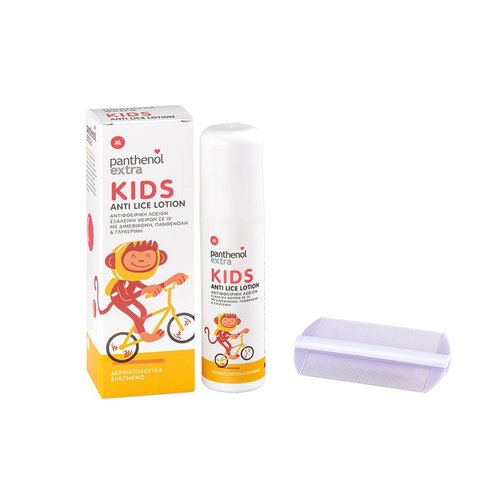 Medisei Panthenol Extra Kids Anti-Lice Lotion Детски лосион против въшки 125мл и гребен 1 бр
