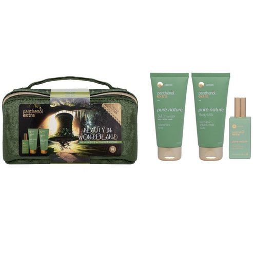 Medisei Panthenol Extra Promo Pure Nature Eau De Toilette 50ml & 3in1 Cleanser Face, Body, Hair 100ml & Body Milk 100ml & Подарък торбичка 1 бр