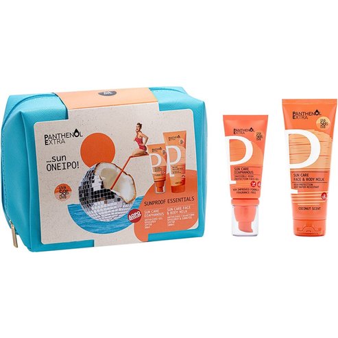 Medisei Panthenol Extra Promo Sun Care Diaphanous Face Gel Spf50, 50ml & Sun Care Face & Body Milk Spf50, 100ml & Подарък торбичка 1 бр