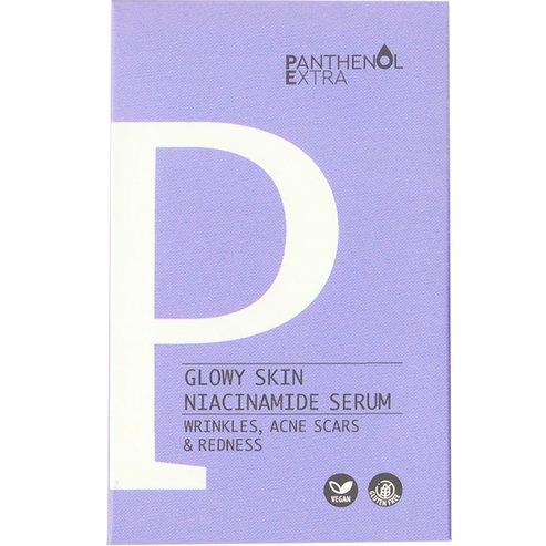Medisei Panthenol Extra Glowy Skin Niacinamide Serum Мощен изсветляващ серум с 4% ниацинамид и хиалуронова киселина за намаляване на бръчките, белезите от акне и зачервяванията 30ml