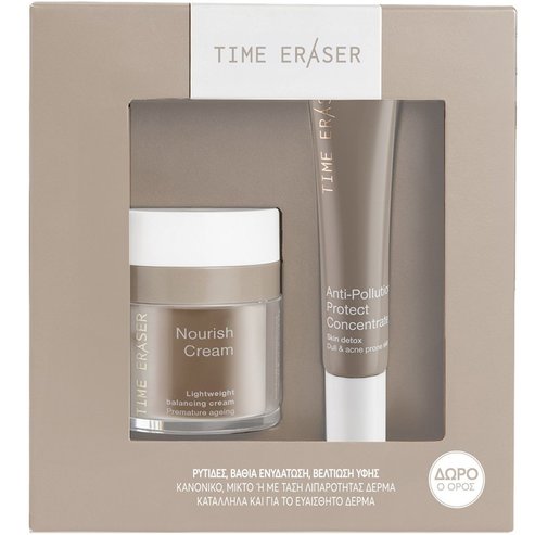 Medisei Promo Time Eraser Nourish Cream 50ml & Подарък Anti-Pollution Protect Concentrate Serum 20ml