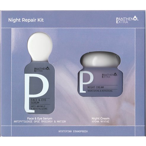 Medisei Panthenol Extra Promo Anti-wrinkle & Revitalizing Face & Eye Serum 30ml &  Nourishing & Repairing Night Cream 50ml