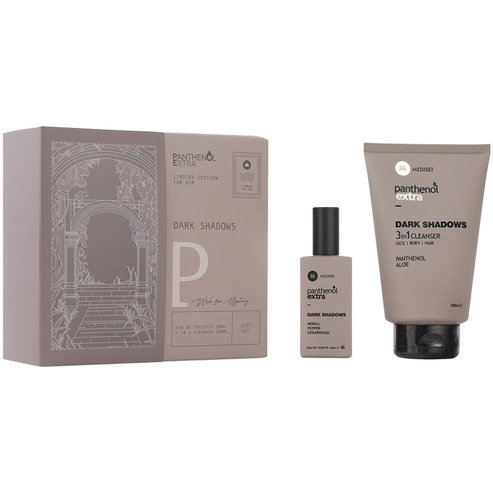 Panthenol Extra Promo Dark Shadows Eau De Toilette 50ml & 3in1 Face, Body & Hair Cleanser 200ml