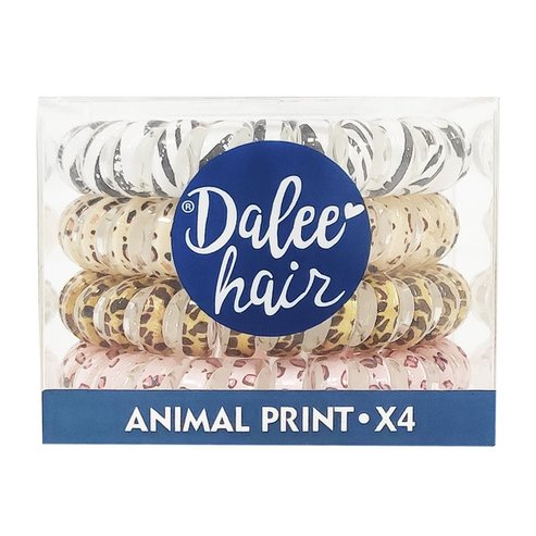Medisei Dalee Hair Spiral Animal Print Спирални гуми за коса 4 броя