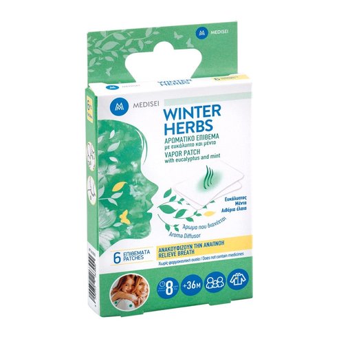 Medisei Winter Herbs Ароматизирани пластири с евкалипт и мента 6 бр.