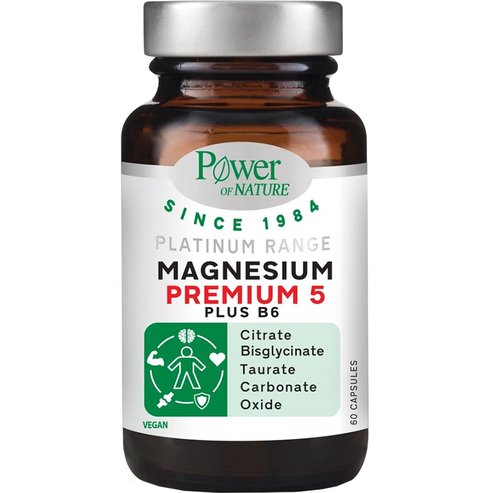 Power Health Platinum Range Magnesium Premium 5 Plus B6 60caps