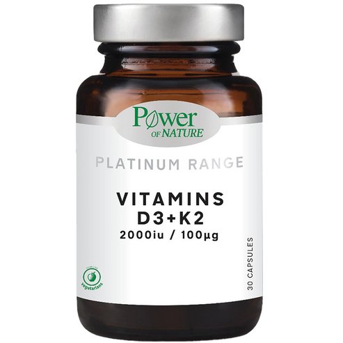 Power Health Platinum Range Vitamins D3 2000iu & K2 100μg 30veg.caps