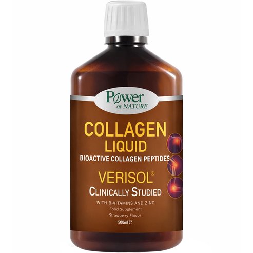 Power Health Platinum Range Hair Skin Nails Collagen Liquid Strawberry Flavor 500ml