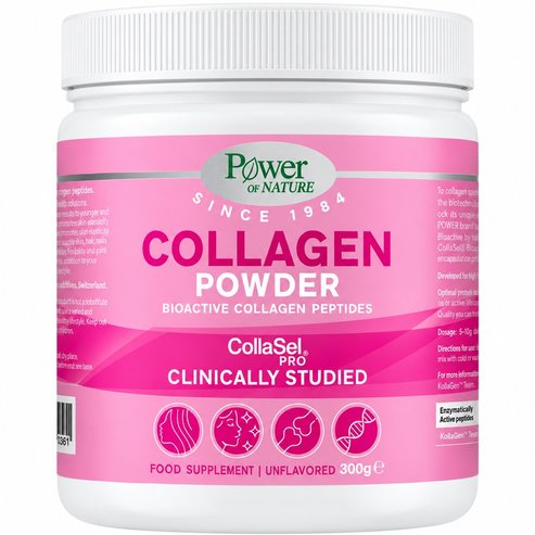 Power Health Collagen Peptides Powder Хранителна Добавка с Колагенови Пептиди на Прах за Доброто Здраве на Косата, Кожата & Ставите Без Вкус 300g