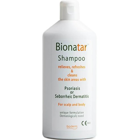 Boderm Bionatar Psoriasis Shampoo Ексфолиращ, успокояващ шампоан против псориазис & себореен дерматит на скалпа & тялото 200ml
