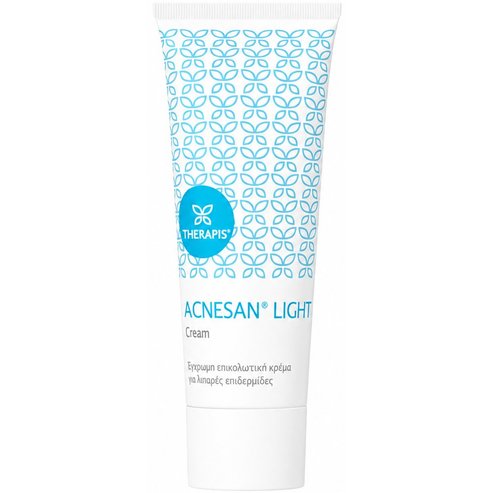 Therapis Acnesan Light Cream Покривен хидратиращ дневен крем за лице с цвят за светла мазна кожа, склонна към акне 75ml