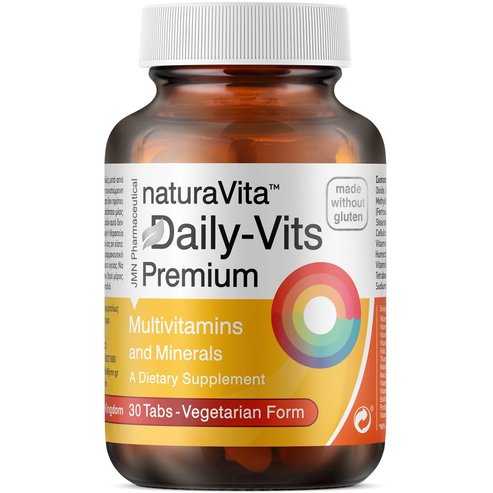 Natura Vita Daily Vits Premium Мултивитамини и минерална хранителна добавка за стимулация, енергия, силен имунитет и ежедневно благополучие 30tabs