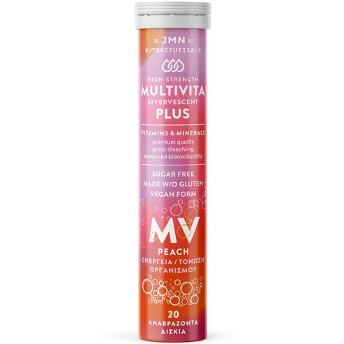 Jmn Nutraceuticals Multivita Plus Peach Flavour 20 Effer.tabs