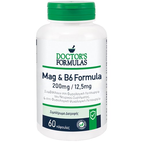 Doctor\'s Formulas Mag 200mg & B6 12,5mg Formula 60caps