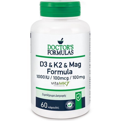 Doctor\'s Formula D3 & K2 & Mag Formula 1000IU,100mcg,100mg 60caps