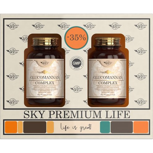 Sky Premium Life Promo Glucomannan Complex 120tabs (2x60tabs)