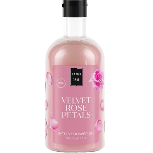 Lavish Care Velvet Rose Petals Bath & Shower Gel 500ml