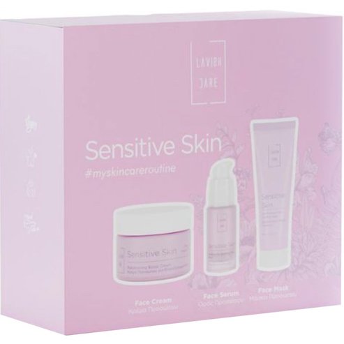 Lavish Care Promo Sensitive Skin Rebalancing Boost Day Cream 50ml & Skin Fix Soothing Face Serum 30ml & Anti-Redness Face Soothing Mask 75ml