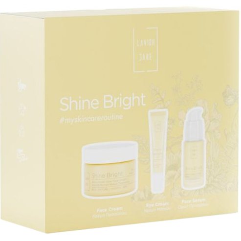 Lavish Care Promo Shine Bright Antioxidant Glow Face Day Cream Rich 50ml & Anti-OX Vitamin C Face Serum 30ml & Brightening Eye Cream 15ml