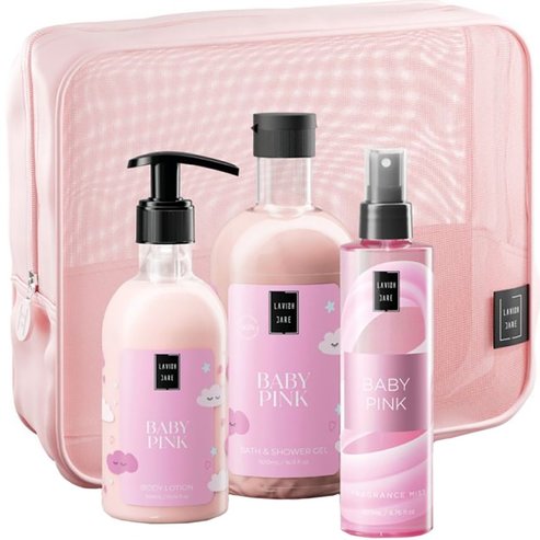 Lavish Care Promo Baby Pink Bath & Shower Gel 500ml & Body Lotion 300ml & Fragrance Mist 200ml & торбичка 1 бр