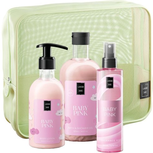 Lavish Care Promo Baby Pink Bath & Shower Gel 500ml & Body Lotion 300ml & Fragrance Mist 200ml & торбичка 1 бр