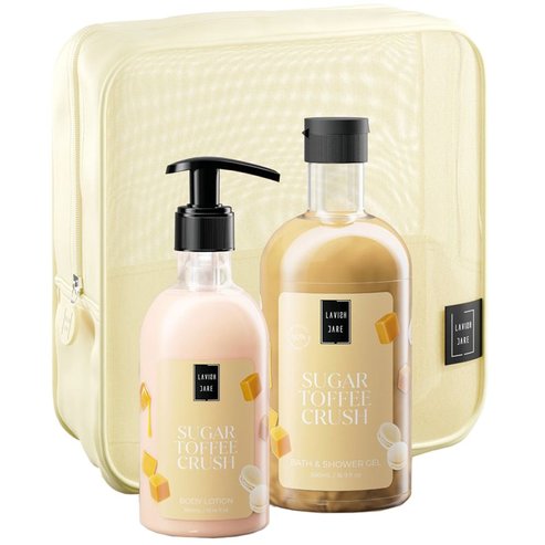 Lavish Care Promo Sugar Toffee Crush Bath & Shower Gel 500ml & Body Lotion 300ml & торбичка 1 бр