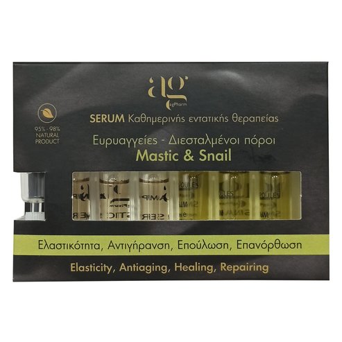 AgPharm Mastic & Snail Face Serum with Dropper 6x2ml