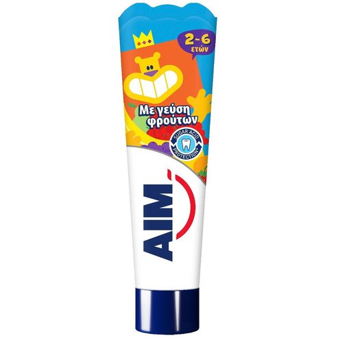 Aim Детска паста за зъби с вкус на ягода, 2-6 год. 50ml