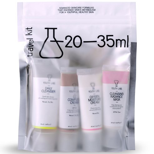 Youth Lab Подарък Travel Kit for Normal Skin Daily Cleanser 35ml, Cleansing Radiance Mask 20ml, CC Complete Cream Spf30, 20ml, Oxygen Moisture Cream 20ml