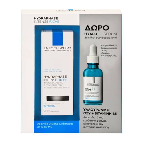 La Roche-Posay Промо комплект Hydraphase Intense Riche 50ml & Подарък Hyalu B5 Serum 10ml