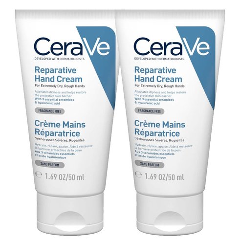 CeraVe PROMO PACK Reparative Hand Cream Възстановяващ крем за ръце за много сухи, груби ръце 2x50ml