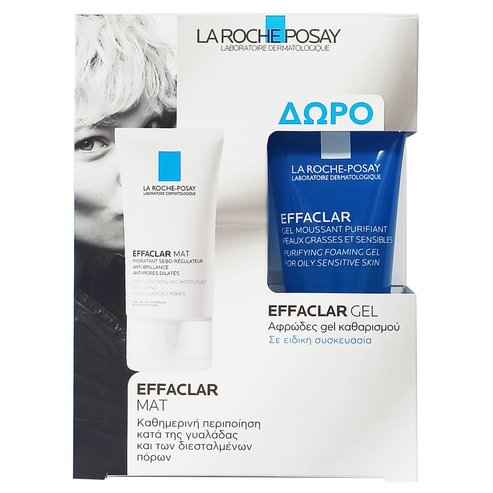 La Roche-Posay Promo Effaclar Mat 40ml & подарък Effaclar Gel Moussant 50ml