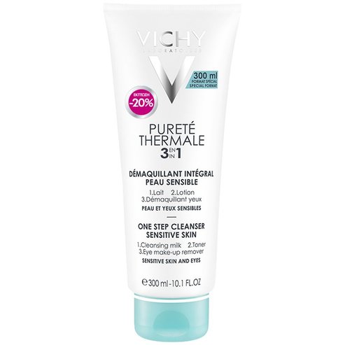 Vichy Purete Thermale 3 in 1 One Step Cleanser 300ml Promo -20%