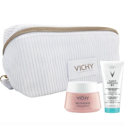 Vichy Promo Neovadiol Rose Platinium 50ml & Purete Thermal One Step Cleanser Sensitive Skin - Eyes 3 in 1, 100ml & торбичка