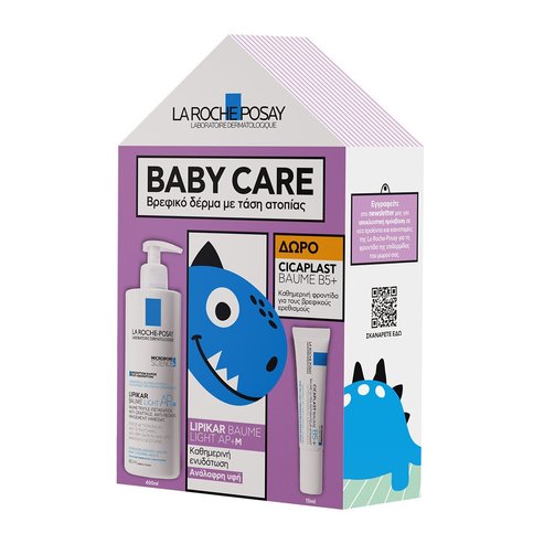 La Roche-Posay Promo Lipikar Baume Light AP+M 400ml & Подарък Cicaplast Baume B5+, 15ml