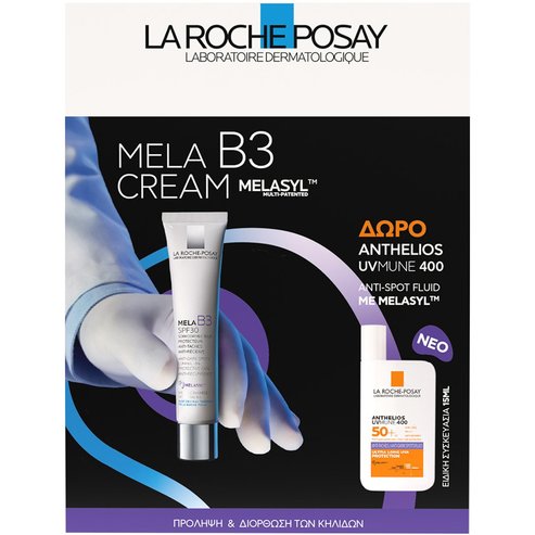La Roche-Posay Promo Mela B3 Cream Spf30, 30ml & Подарък Anthelios UVMune 400 Anti-Dark Spot Fluid Spf50+, 15ml