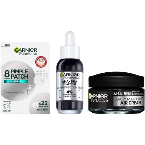 Garnier Promo Skinactive Daily Mattifying 3in1 Air Cream 50ml & Anti-Imperfection Serum 30ml & Invisible Pimple Patch 22 бр