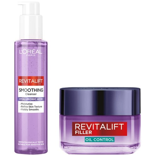 L\'Oreal Paris Promo Revitalift Filler Hyaluronic Gel-Cream 50ml & Smoothing Cleanser Spray 150ml