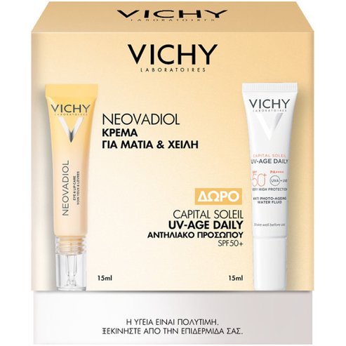 Vichy Promo Neovadiol Multi-Correction for Eyes & Lips 15ml & Подарък Capital Soleil Spf50+ UV- Age Daily 15ml