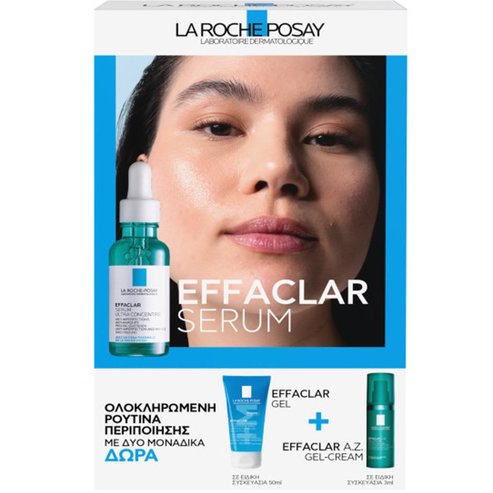 La Roche-Posay Promo Effaclar Ultra Concentrated Serum 30ml & Подарък Purifying Foaming Gel 50ml & Подарък A.Z. Gel Cream 3ml