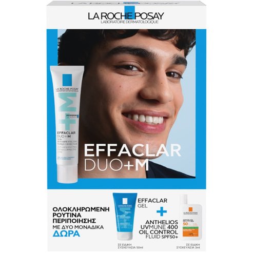 La Roche-Posay Promo Effaclar Duo + M 40ml & Подарък Purifying Foaming Gel 50ml & Подарък Anthelios UVMune Spf50+ 400 Oil Control Fluid 3ml
